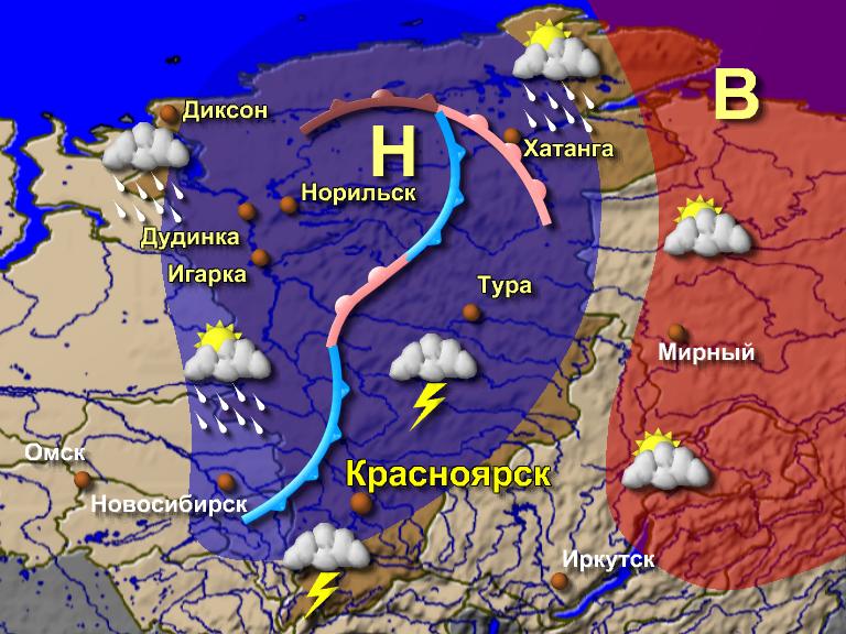 Карта циклонов воронеж